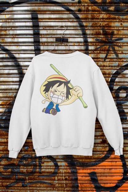 Buzo Otaku (Algodón y Poliéster) Personaje Luffy de One Piece