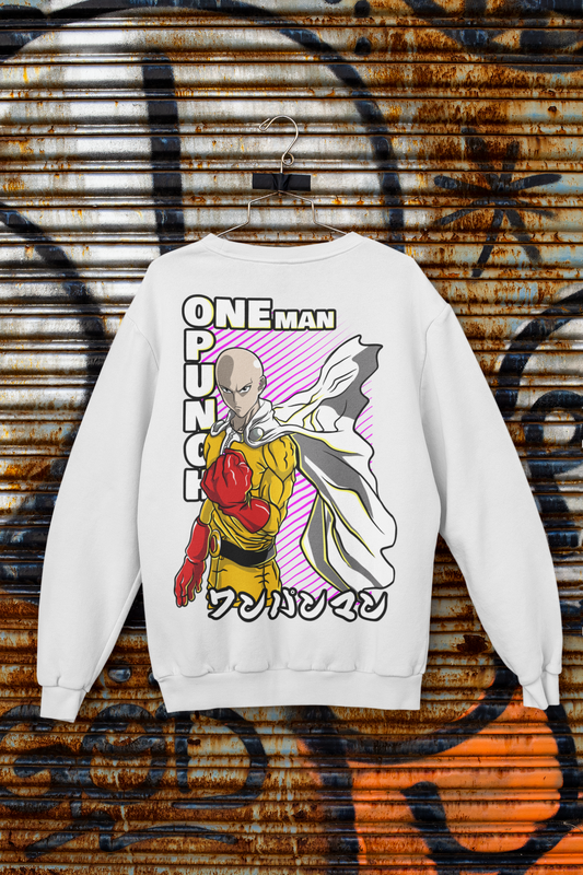 Buzo Otaku (Algodón y Poliéster) Personaje Saitama de One Punch Man