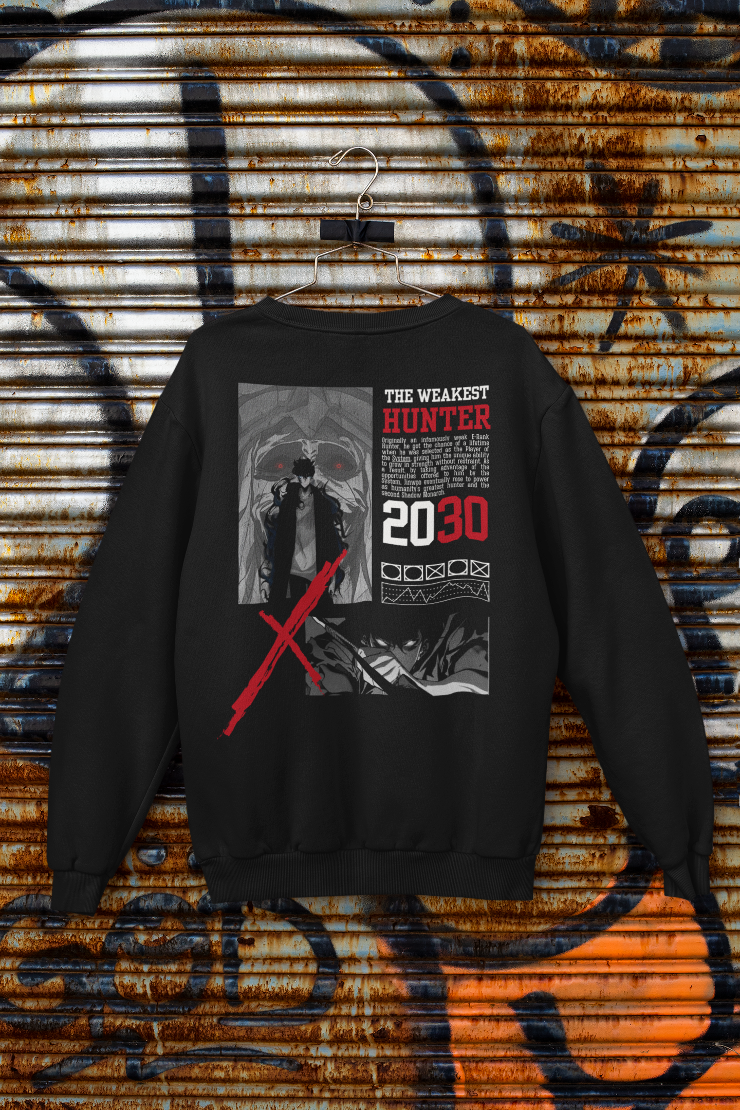 Buzo Otaku (Algodón y Poliéster) Personaje Jin-woo de Solo Leveling