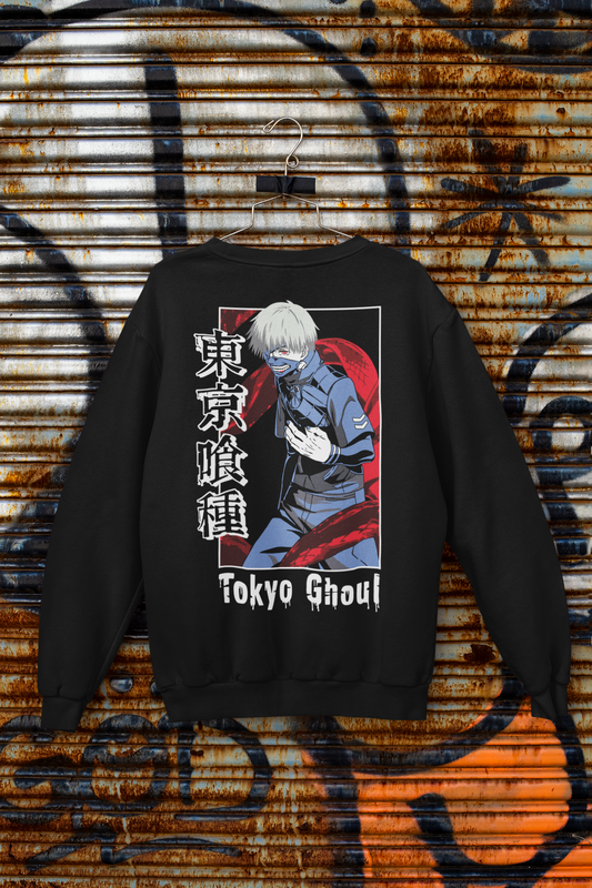 Buzo Otaku (Algodón y Poliéster) Personaje Kaneki de Tokyo Ghoul