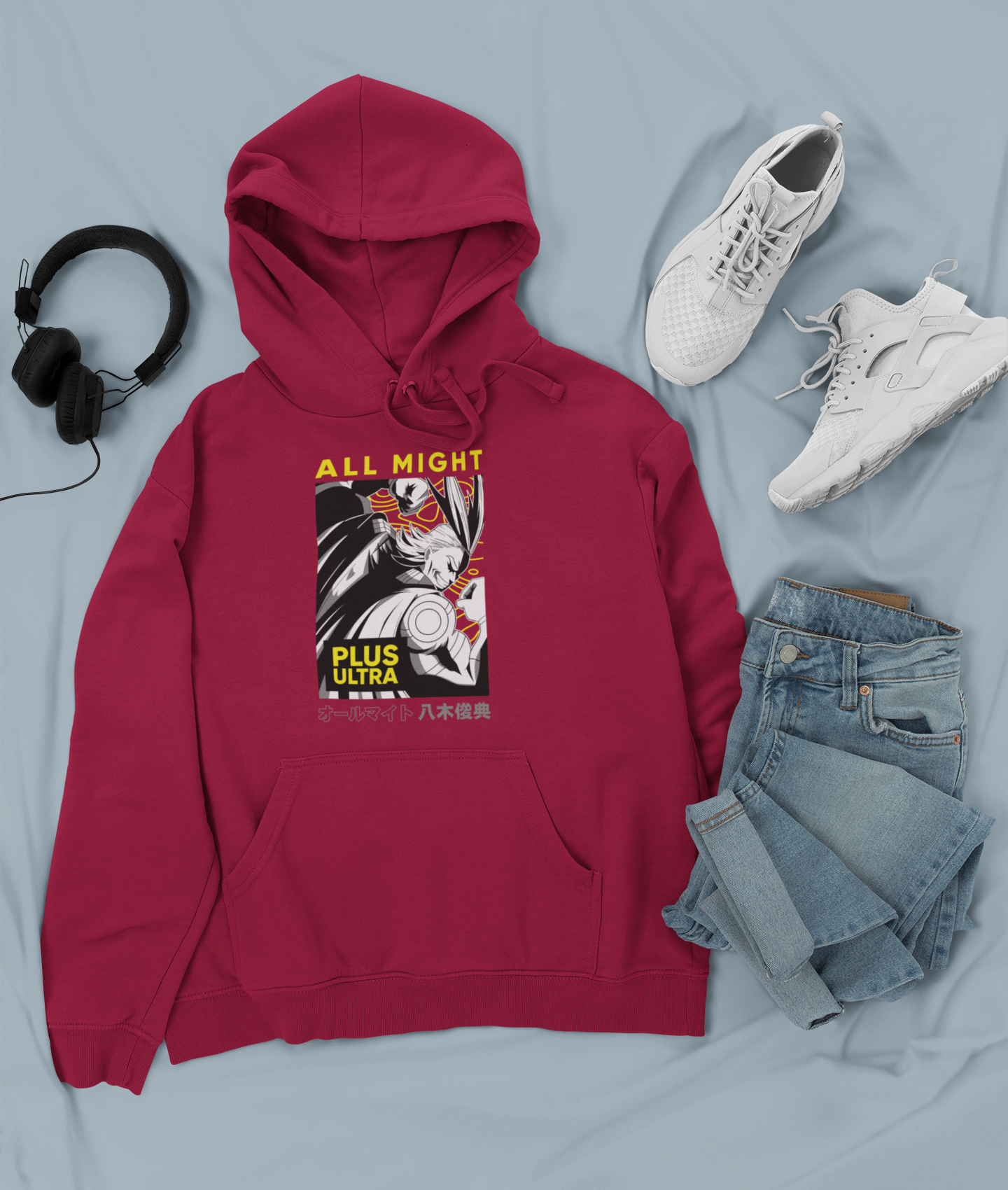 Canguro Otaku (Algodón y Poliéster) Personaje All Might de My Hero Academy