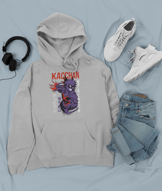 Canguro Otaku (Algodón y Poliéster) Personaje Bakugo de My Hero Academy