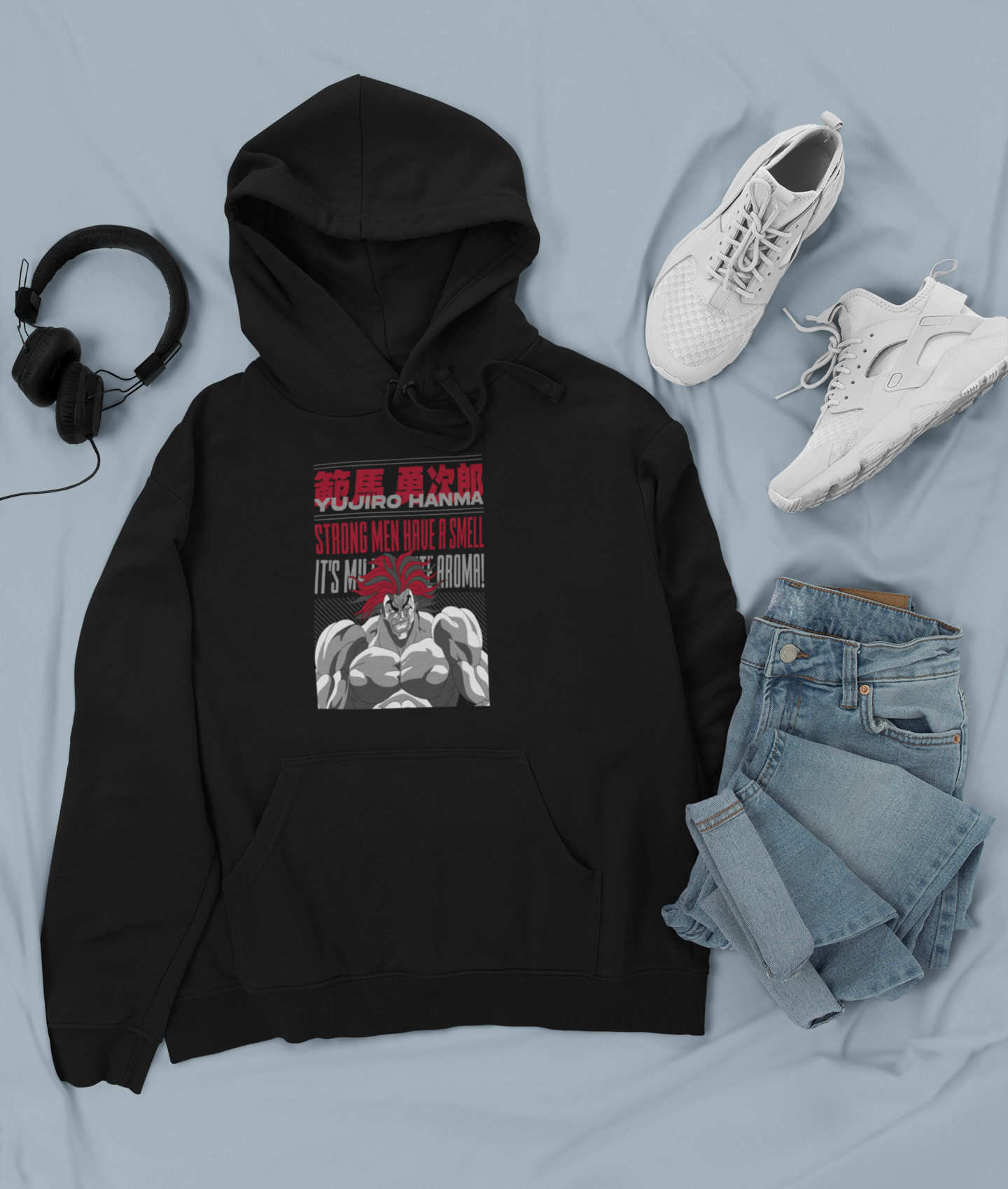 Canguro Otaku (Algodón y Poliéster) Personaje Yujiro de Baki