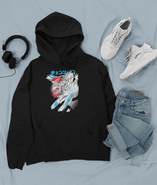 Canguro Otaku (Algodón y Poliéster) Personaje Denji y Power de Chainsaw Man