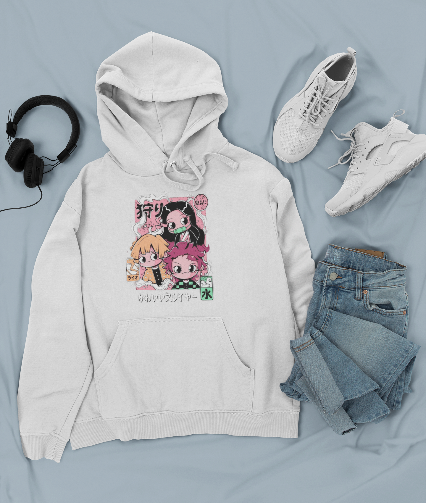 Canguro Otaku (Algodón y Poliéster) Personaje  Tanjiro, Nezuko y Zenitsu de Demon Slayer