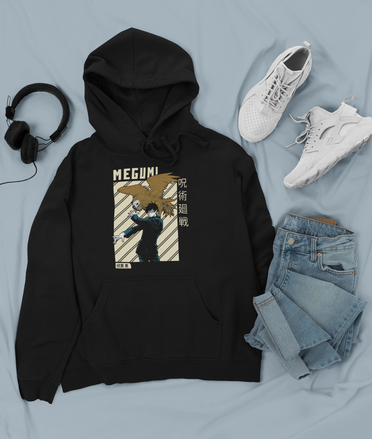 Canguro Otaku (Algodón y Poliéster) Personaje Megumi de Jujutsu Kaisen