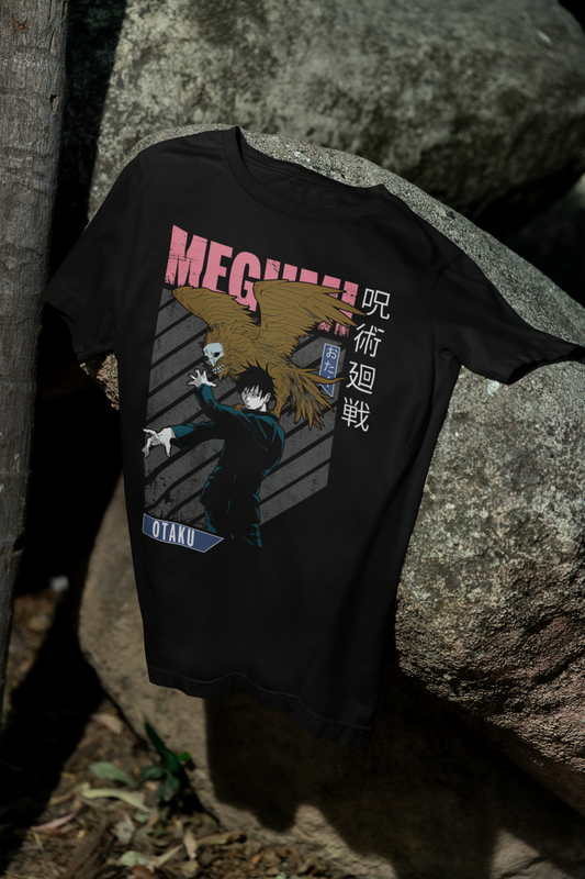 Camiseta Otaku (100% Algodón) Personaje Megumi de Jujutsu Kaisen
