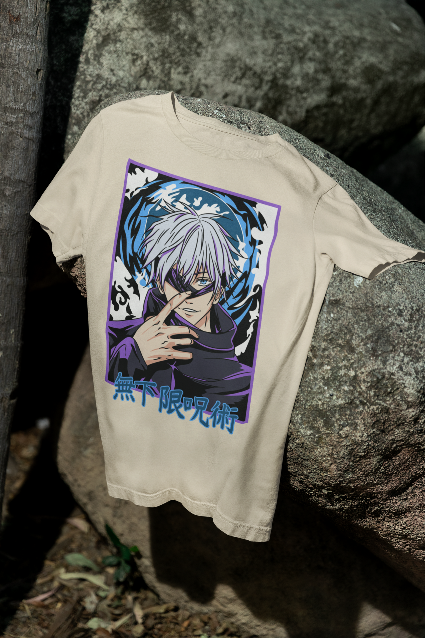Camiseta Otaku (100% Algodón) Personaje Gojo de Jujutsu Kaisen